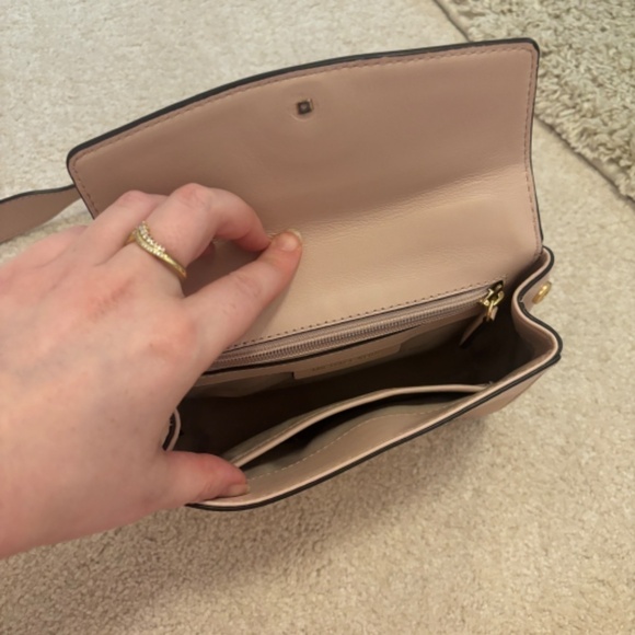 Michael Kors Ava Extra-Small Leather Pink Blush Crossbody Bag - Picture 6 of 12
